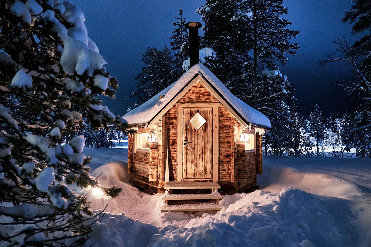Polar Aurora Cabins Сааріселькя Екстер'єр фото
